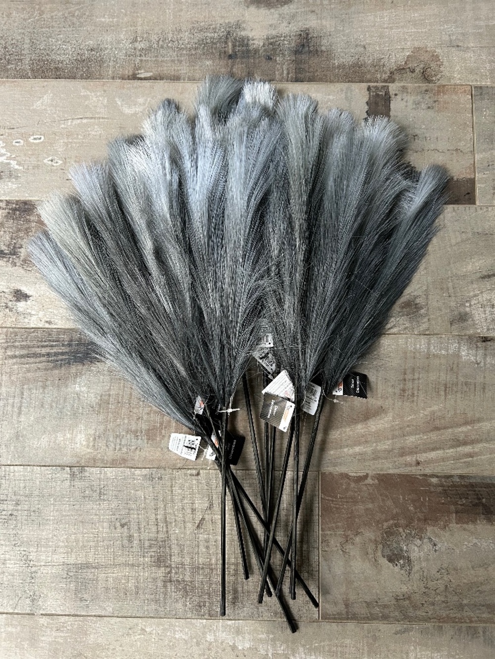 NEW: Bundle of 12 Faux Pampas Grass Reeds